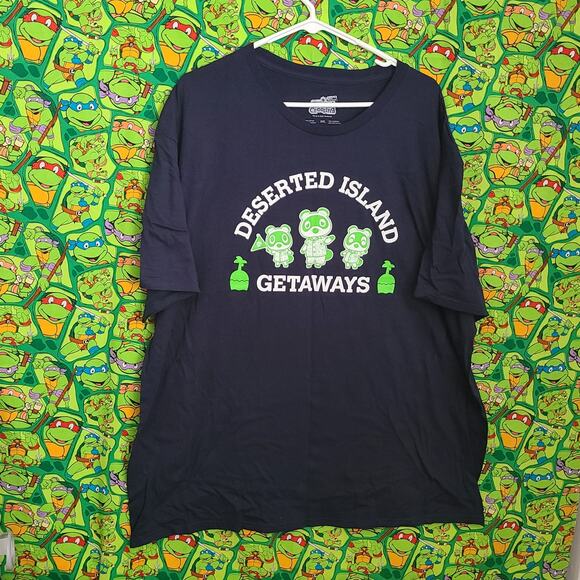 Nintendo Animal Crossing Deserted Island Getaways T Shirt XXL - Picture 1 of 5